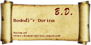 Bodnár Dorina névjegykártya